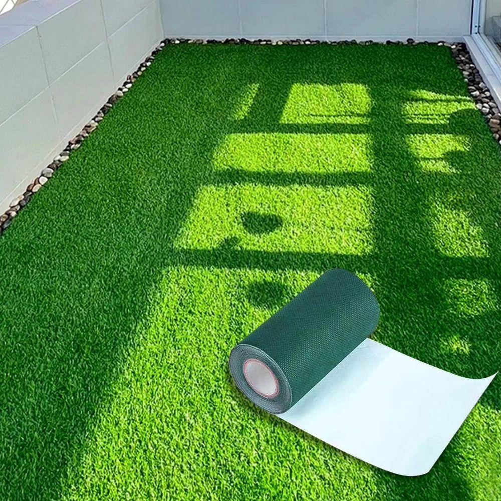 Anti-slip Performance Artificial Grass Tape Durable Synthetic Lawn Carpet Tape  Garden Lawn Mat