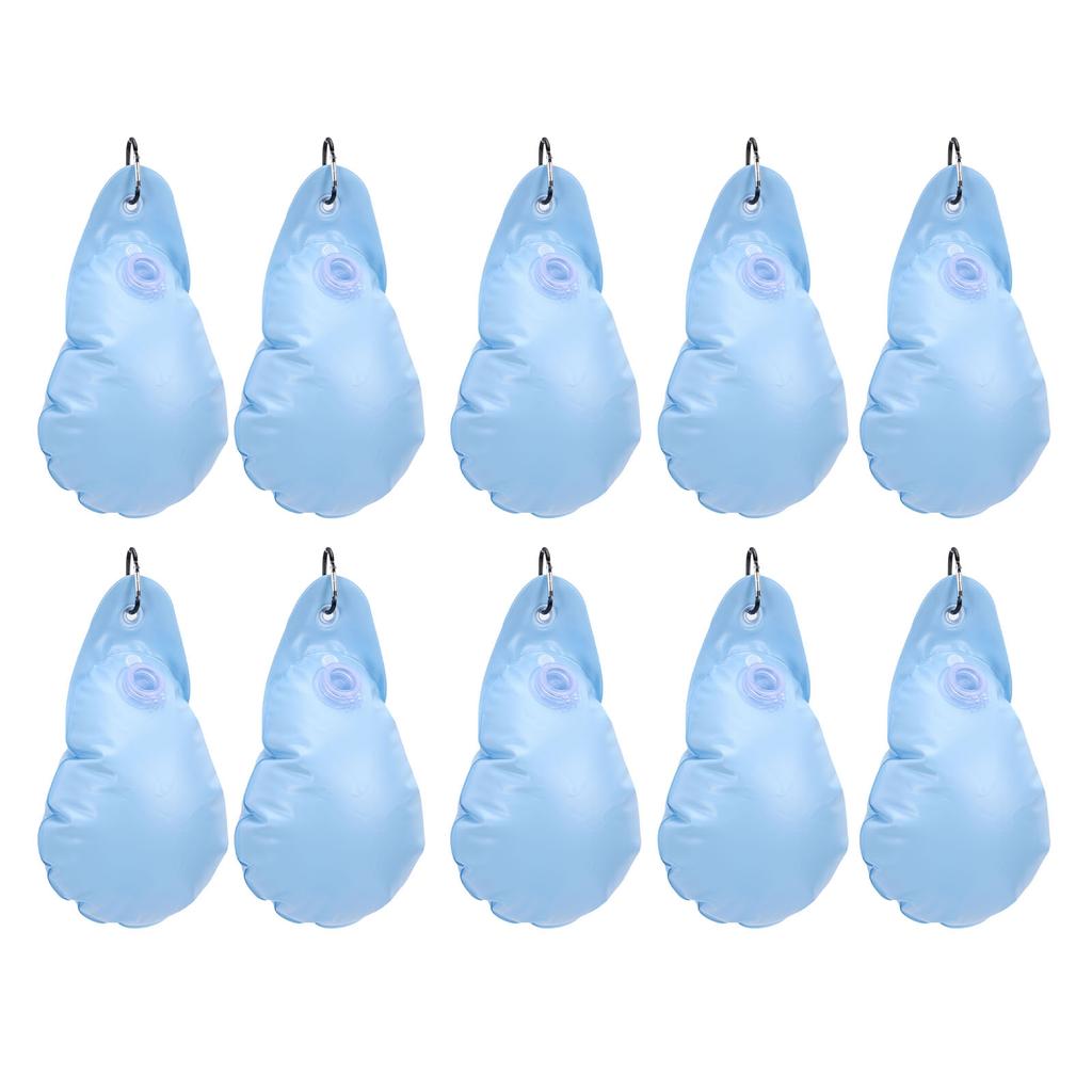 10PCS Pool Cover Weights PVC Water Bags Antifreezing Winter Swimming Pool Cover Hanging Bag for Ground Pools
