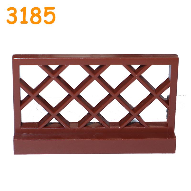 

City Accessories Building Block MOC Part Fence Railing Stair Barrier Ladder Guard Bar Castle Garden Farm Assemble Brick 3185 10pcs