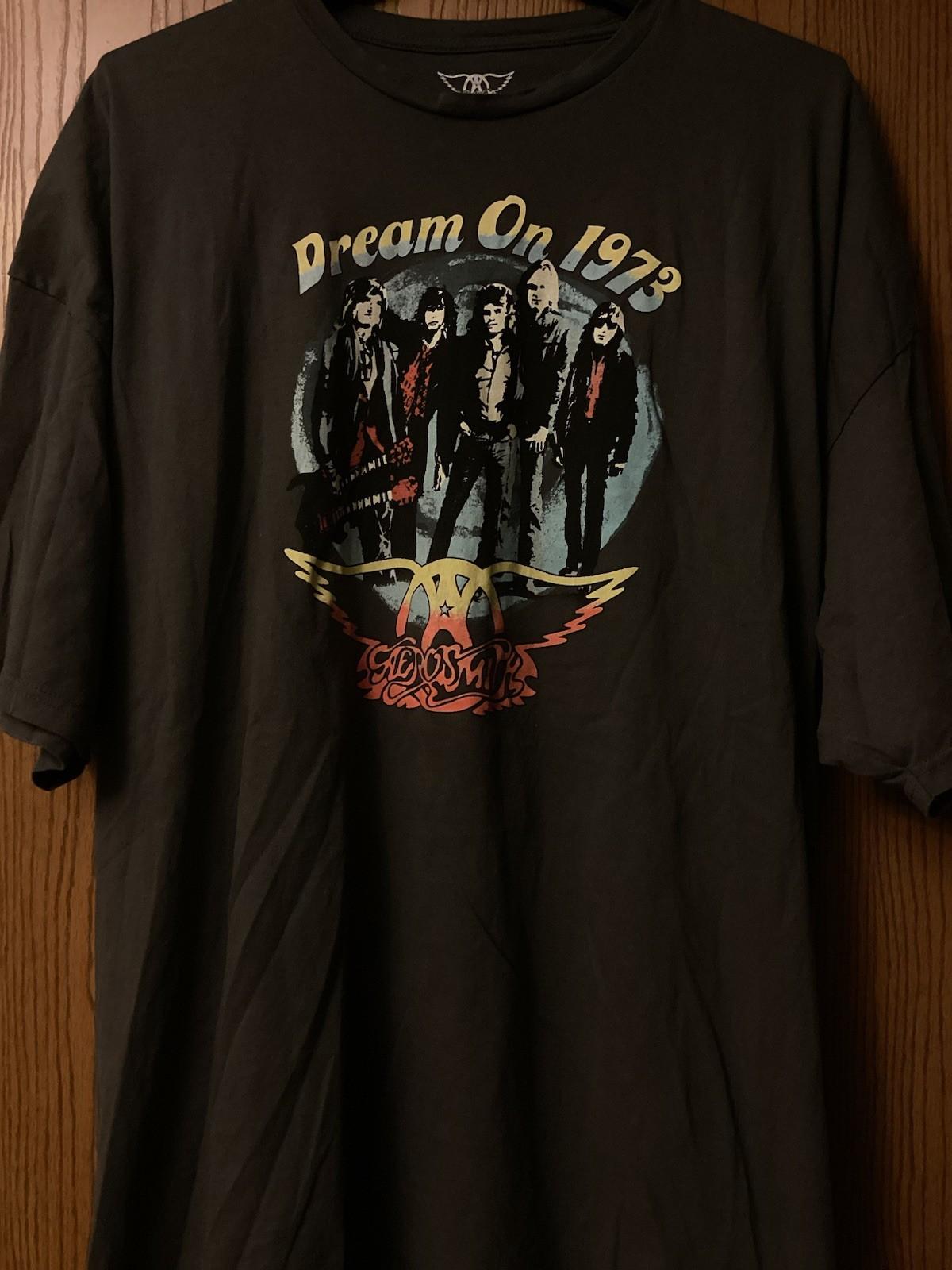 Aerosmith - “Dream On - 1973” - 2023 Gray Shirt - 5X XXL