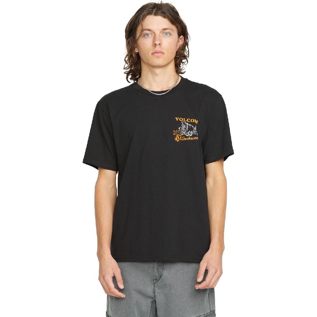 Volcom Herren Kurzarm Arbeits-T-Shirt – Schweres Baumwoll-Langlebiges T-Shirt