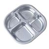 Reusable Dinner Plate 3/4 Compartments Portion Control Dining Plate 304 Stainless Steel Fruit Salad Food Dinner Tray