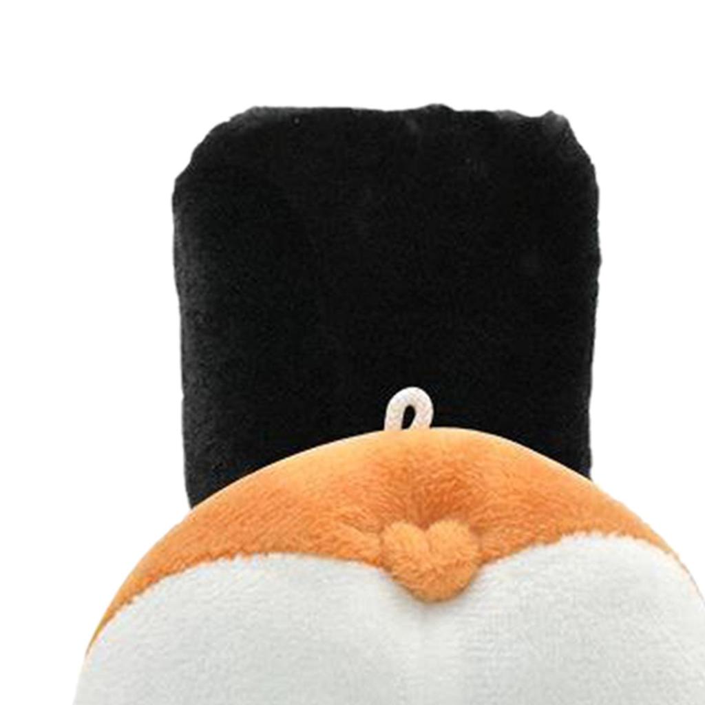 Car Knob Cover Cute Decorative Plush Corgi Arse Cartoon Handle Handbrake