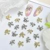 5Pcs 3D Alloy Pony Pearl Diamond Nail Accessories Charms Horse Diy Manicure Nail Art Jewelry Manicure Decoration Accessories