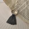 Retro Korean Style Distressed Tassel Ring - Women's Fashion Versatile Open Ring