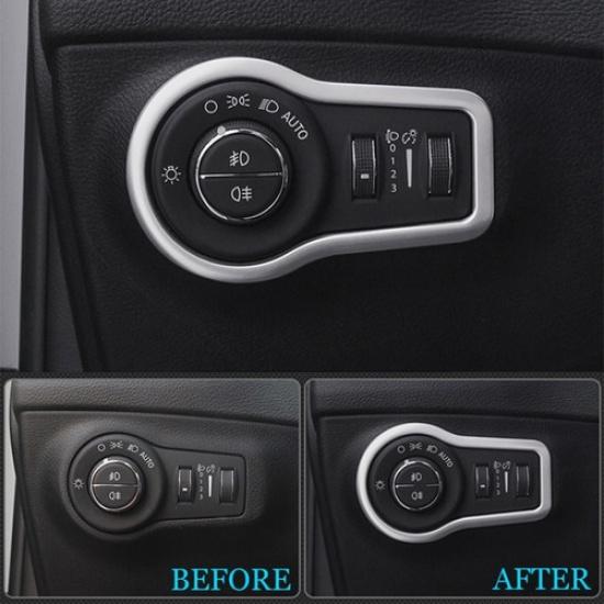 For Jeep Compass 2017 2018 Front Head Light Lamp Adjustment Switch Button Cover