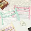 Pvc Transparent Pen Bag For Students Waterproof Stationery Case With Large Capacity