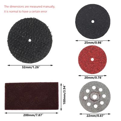 Abrasive Cutting Disc Circular Saw Blade Set Sanding Grinding Wheels For Dremel Accesories Metal Cutting Rotary Tool Saw Blade