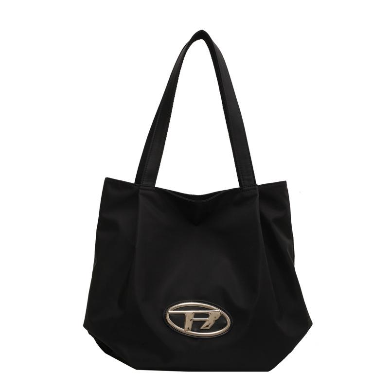 

Новая вместительная простая женская сумка из нейлоновой ткани, модная универсальная сумка-тоут, женская легкая сумка-тоут