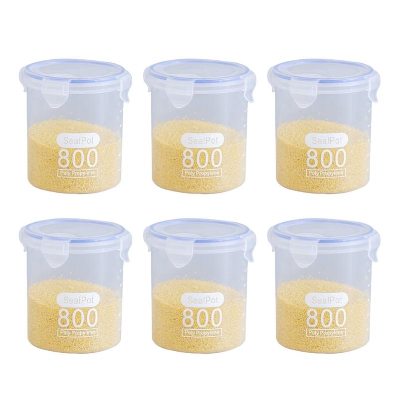 Leakproof Plastic Containers Multipurpose Transparent Kitchen Storage Solution Canister For Cereal Baking Supplies