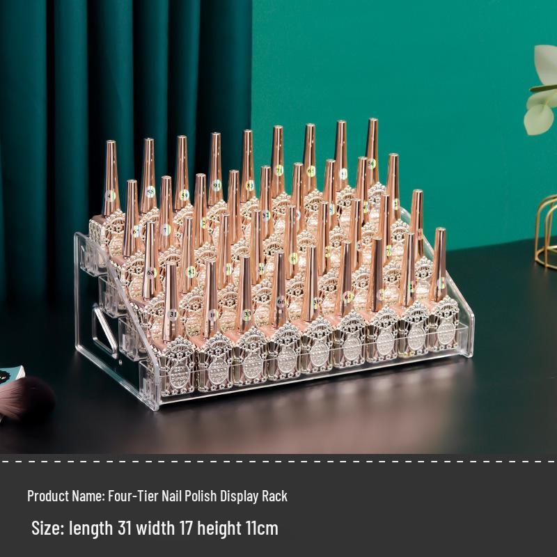 Acrylic Organizer Stand for Nail Polish, Perfume, Lipstick, Essential Oils, and Cosmetics