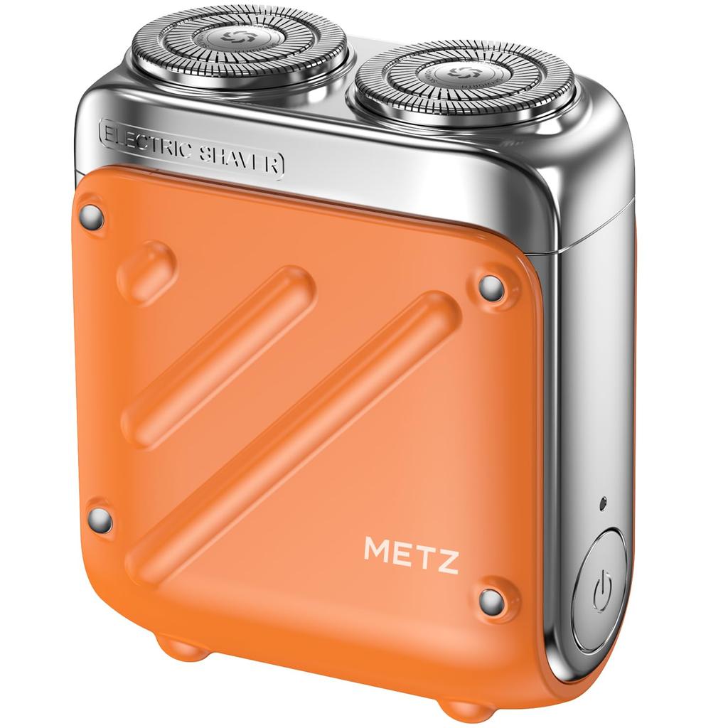 Metz Electric Rotary Electric Small Wet and Dry IPX7 Includes Storage Easy To Always In Business Present Shaver, Men's Shaver, Shaver, Shaving, Use,