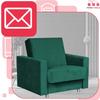 Alicja Sofa Bed with Storage Family Meb Bottle Green