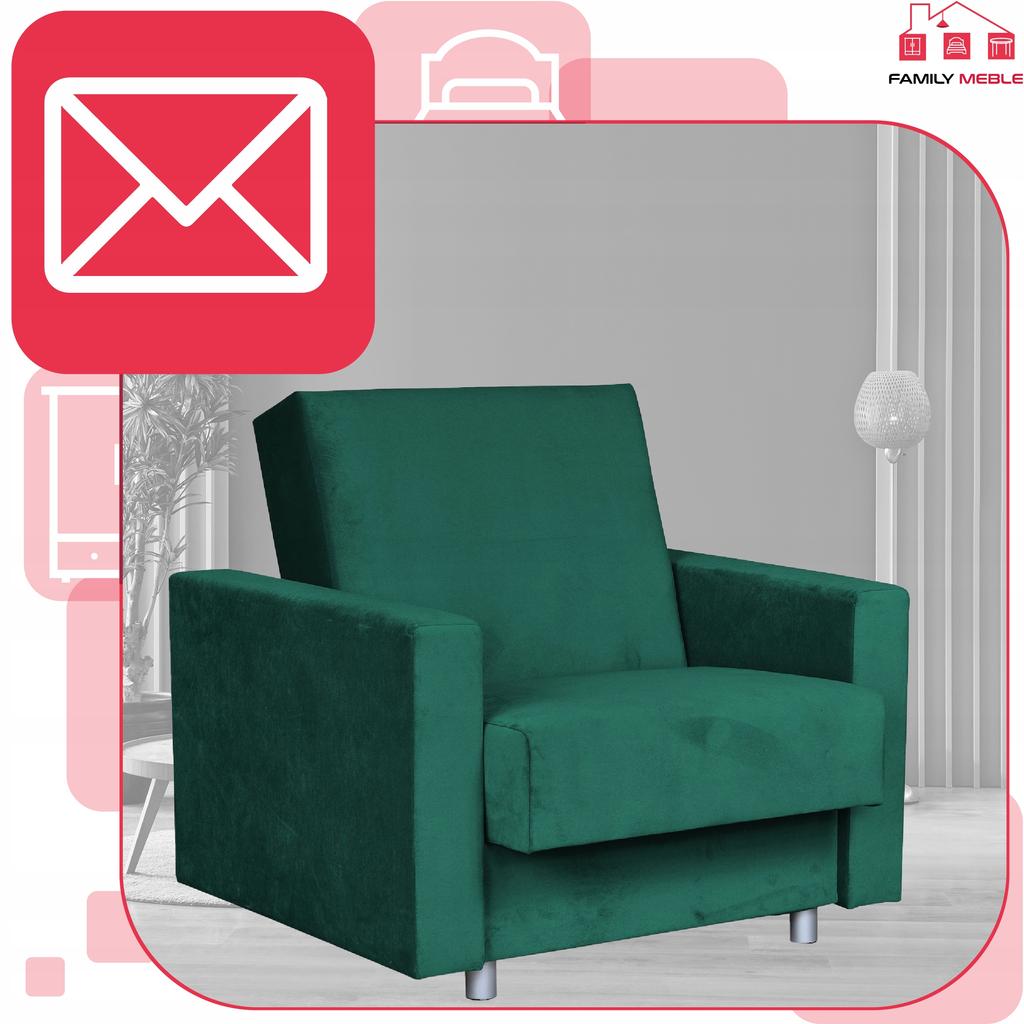 Alicja Sofa Bed with Storage Family Meb Bottle Green