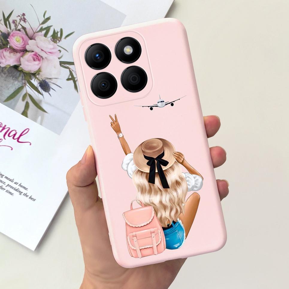 Women Fashion Girly Phone Case For Huawei Honor X9b Honor X8b Coque Funda Flower Pattern Soft Silicone Funda HonorX9b 5G Coques