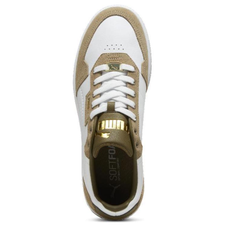 Puma Comfortable Fashion Low-Top Sneakers Unisex Sneakers White Brown 395087-04