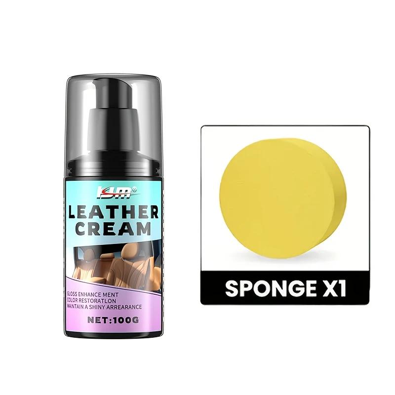 

Крем для ремонта кожи салона автомобиля - многофункциональное полирующее средство для салона автомобиля, паста для обновления пластиковых компонентов, чёрный