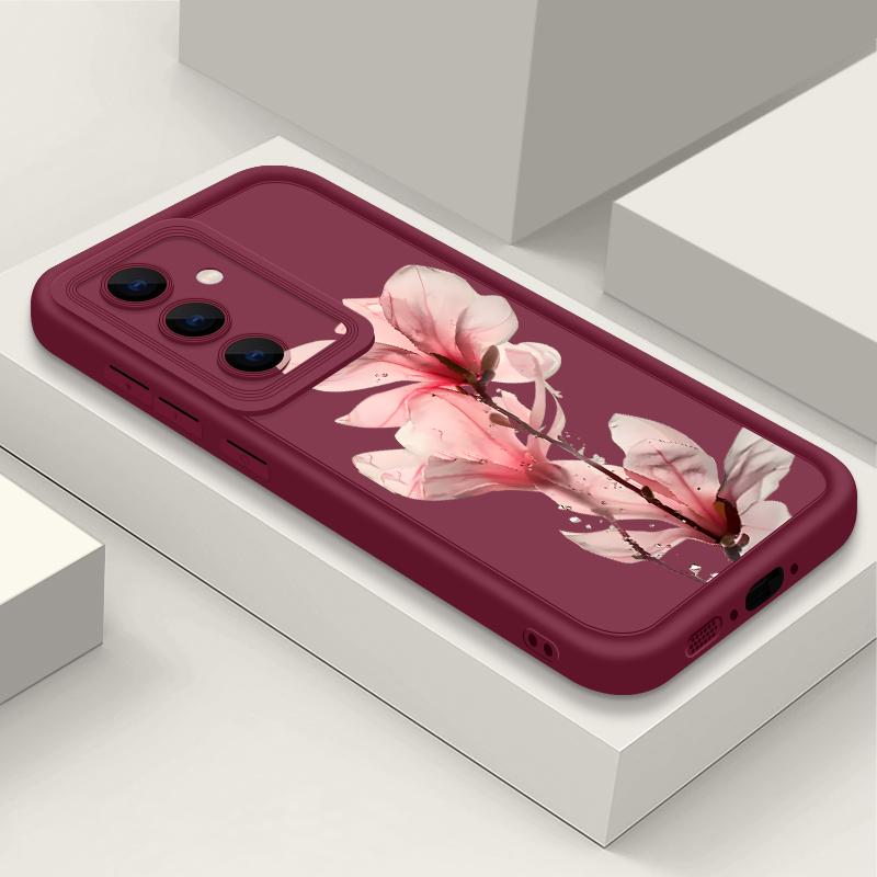 Daisies Flowers Print Case For Samsung A57 A37 A27 A17 S26 Ultra S25 FE A56 A36 A26 A16 A55 A35 A25 A15 A54 5G S21 S22 S23 S24 Plus Shockproof Cover