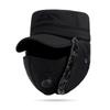 Verstellbare Winddichte Winter Herren Bombermütze Winter Skimaske Sport Outdoor Pelz Ohrenklappenmütze Baumwolle Dicke Sturmhaube