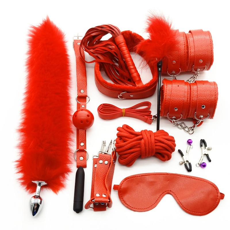 Products for Adults BDSM Sex Bondage Gear Set Handcuffs Sex Games Whip Gag Adult Toys Exotic Accessories Sex Toys for Couples