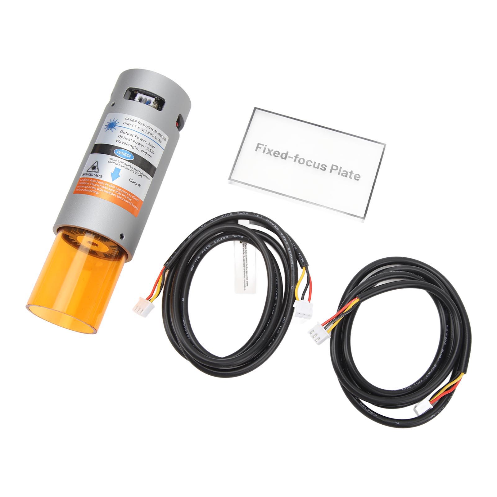 

450nm Laser Module Compressed Spot Fixed Focus Laser Head for CNC Engraving Cutting Machine 12V