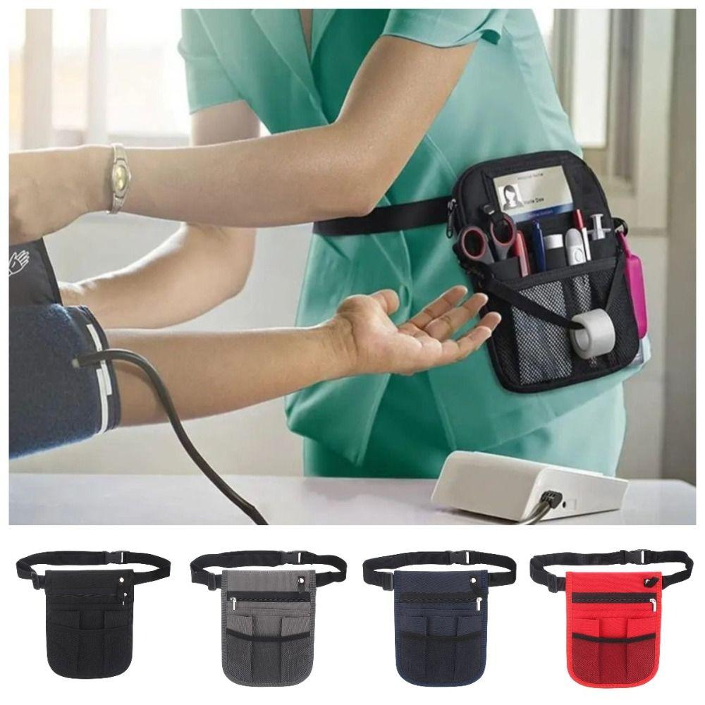 Multi-Compartment Nurse Organizer Belt Large Capacity Pets Accessories Bag Nursing Supplies
