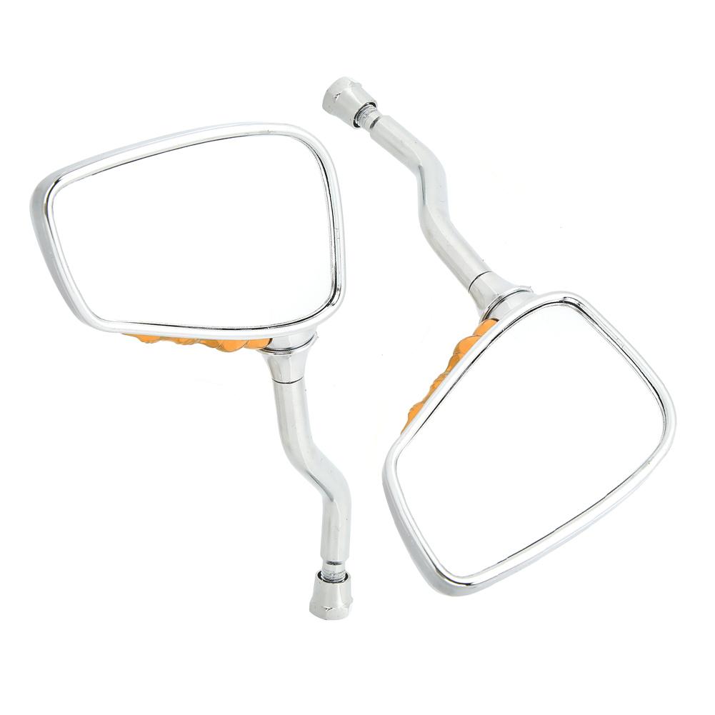 

2 шт. Мотоциклетные зеркала заднего вида в виде руки скелета с когтями, универсальные, золотистые золотой