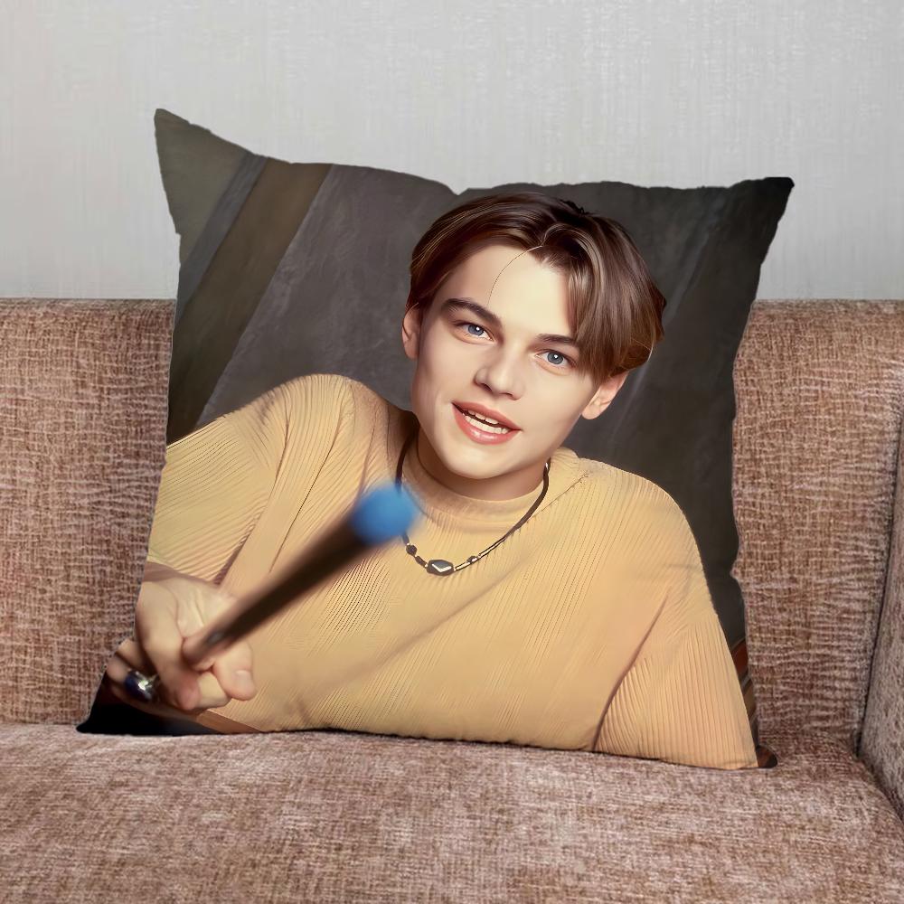 SCHAUSPIELER L-Leonardo D-DiCaprio Kissenbezug Für Zuhause Schlafzimmer Auto Büro Dekoration Wohnzimmer Sofakissenbezug Geeignet