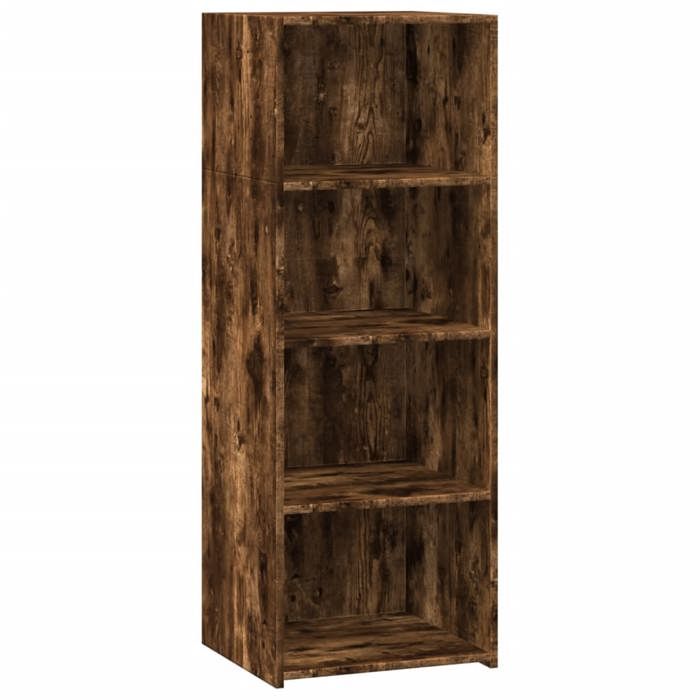 VidaXL Buffet haut chêne fumé 45x41x124 cm bois d'ingénierie 846394
