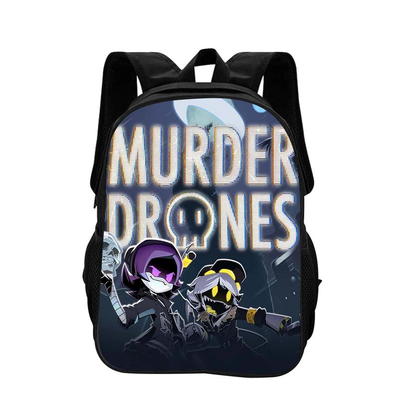 Murder Drones Backpack Durable Fashionable Cartoon Zipper Large Capacity Backpack Best Birthday Gift for Boy and Girl
