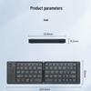 Two-Fold Mini Bluetooth Keyboard: Portable, Universal, Three-System Compatible, with Charging Light and Sound for Office Use