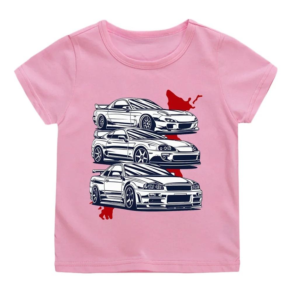 

Cartoon Tshirt Womans Car Print Casual for Man Unisex Fashion T-shirts for Girls Graphic Tee Round Neck Short Sleeved Shirt 4XL