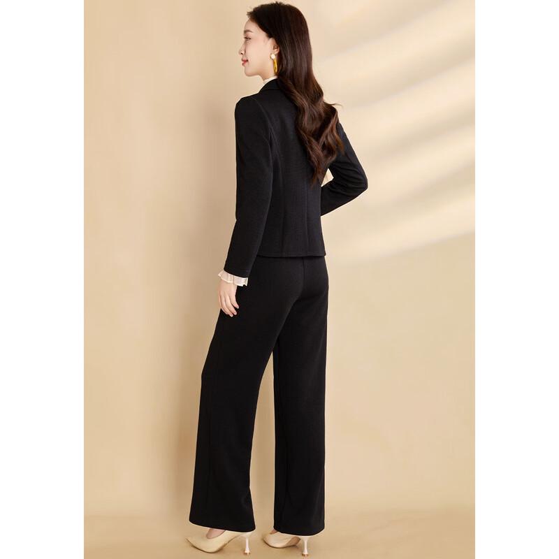 Ke Bei Er Women's Commuter Blazer & Straight-Leg Pants Set