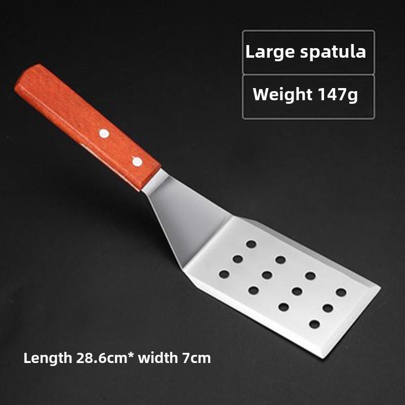 

Лопатка-тэппанъяки из нержавеющей стали Профессиональная кухонная лопатка для пиццы, стейков, блинов Large Spatula