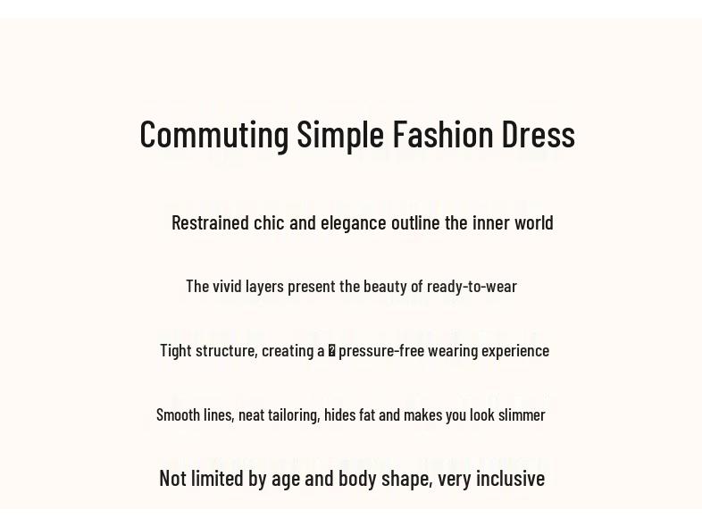 Demana French Retro Breathable Knit A-Line Dress