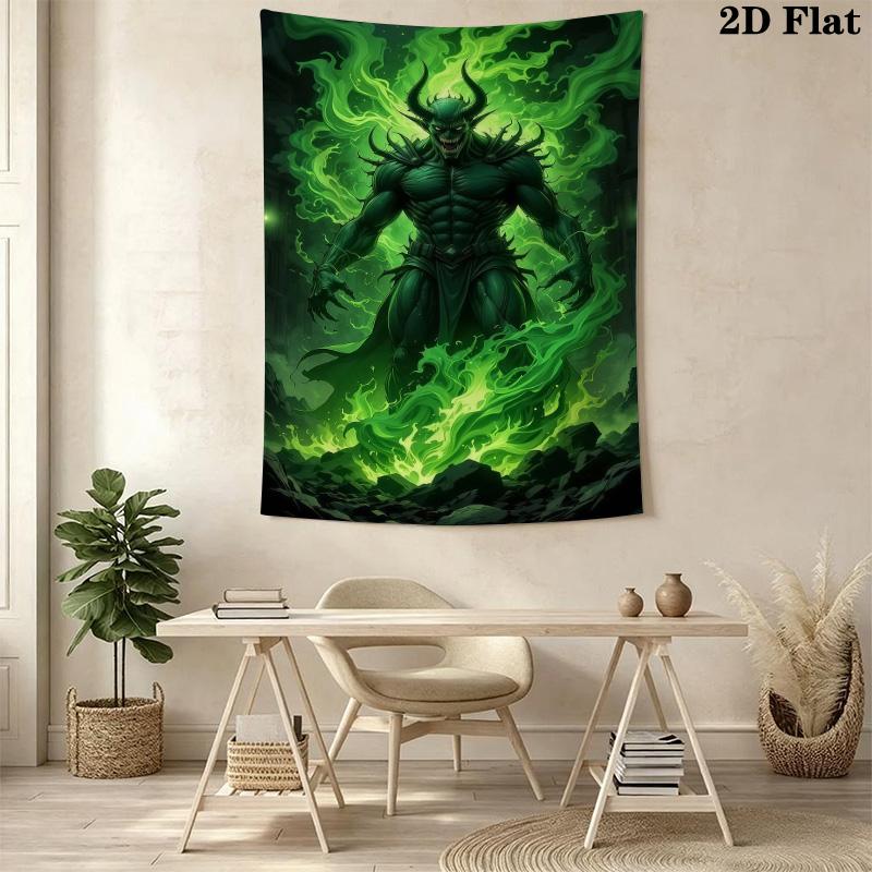 Dark Reaper Tapestry Gothic Grim Reaper Wall Hanging Tapestry Wallmounted Fashion Print Work Of Art Background Wall Hanging Cloth