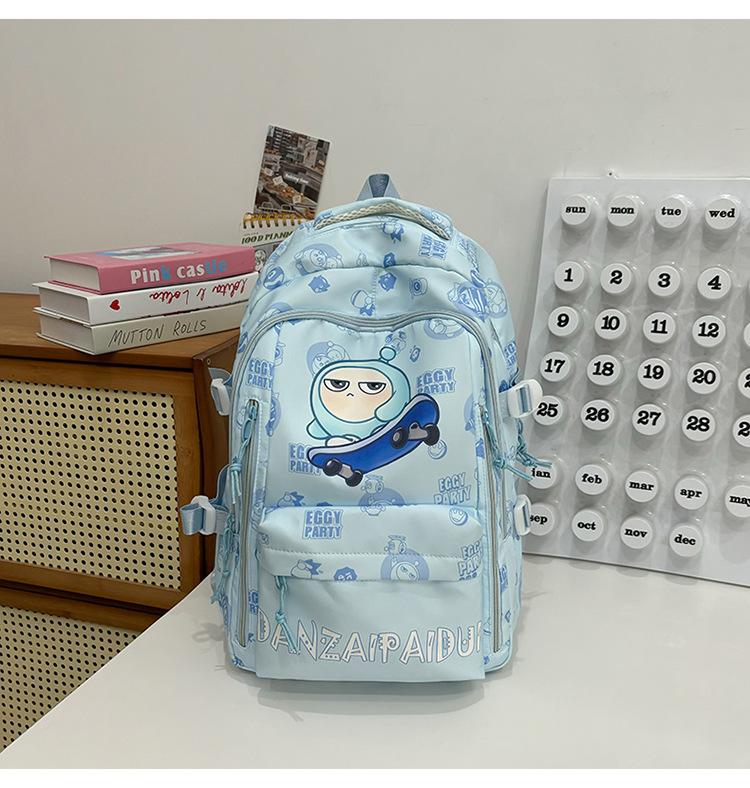 Schoolbag Printed Backpack Female Casual Backpack Campus High School Student Cute Cartoon Large Capacity