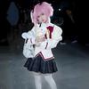 Puella Magi Madoka Magica Schuluniform Cosplay Kostüm Komplettset mit Perücke für Halloween-Party