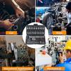 46-Piece Socket Wrench Set - for Automotive Repair and Maintenance,Multi-Functional Ratchet Screwdriver Combination Tool