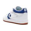Converse Fastbreak Leather Comfortable Non-Slip Shock Abrasion Resistant Mid-Top Board Shoes Unisex White Blue