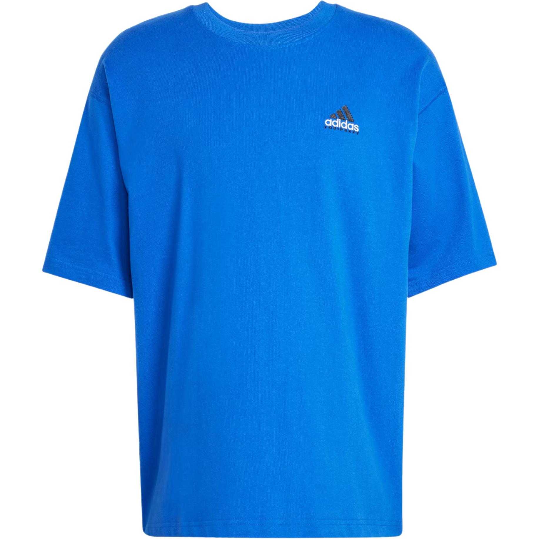 

Adidas Equipment Series EQT Loose Ribbed Crew Neck Short Sleeve T-Shirt Men Tops Equipment-Blue JN4847 M