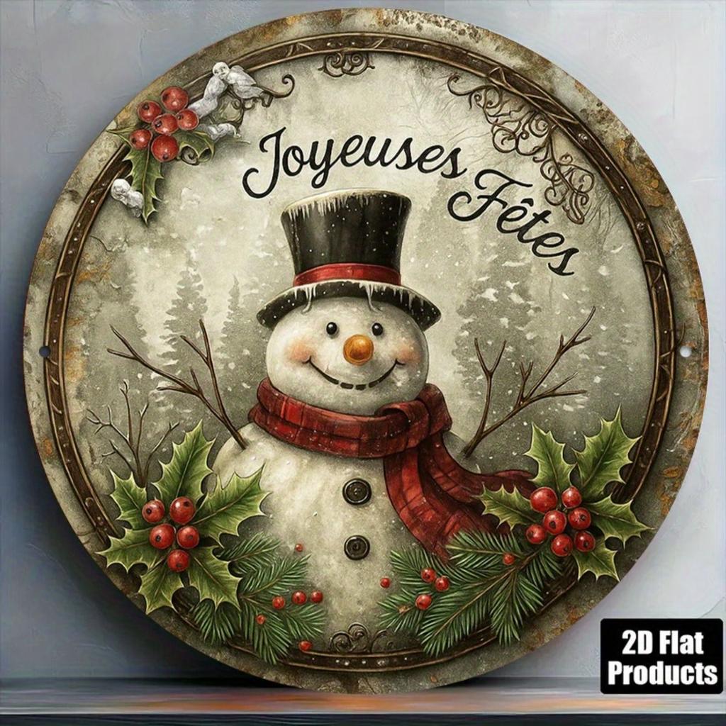 2D Flat Metal Wall Sign Decor