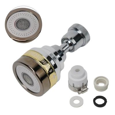Three Levels Adjustable Brass Kitchen Faucet Aerator Extender Water Saving Anti Splash Stainless Steel Material
