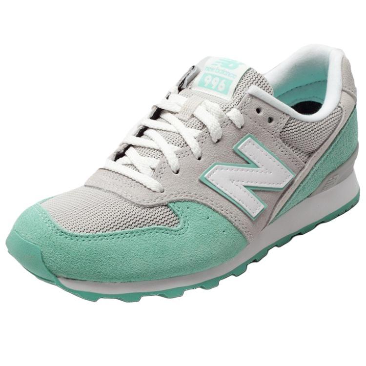 New Balance 996 Comfortable Versatile Running Shoes Women Sneaker Gray Green WR996KM2