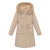 New Versatile Long Hooded Fur Collar Padded Jacket Skinny Versatile Padded Jacket Padded Jacket Women's Jacket