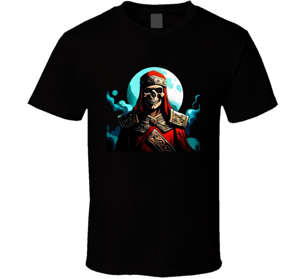 Skeleton With Smoky Moon T Shirt S разноцветный