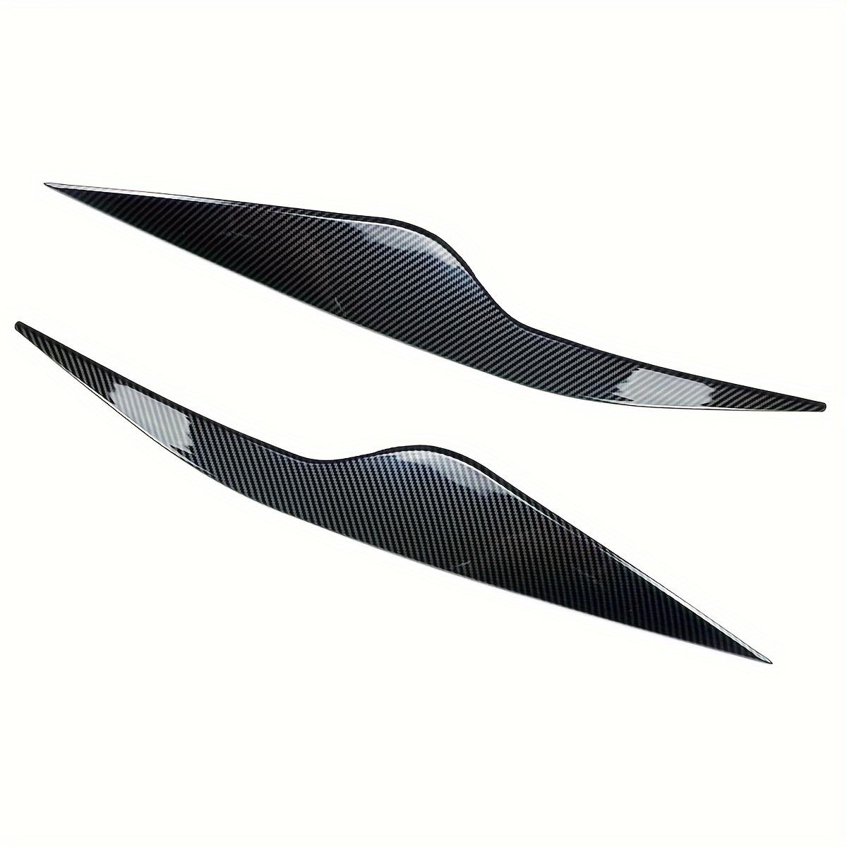 Глянцевый Черный/Карбоновый Вид Накладки на Веки Передних Фары Автомобиля Для Ford Focus 2 MK2 MK2.5 2008-2011