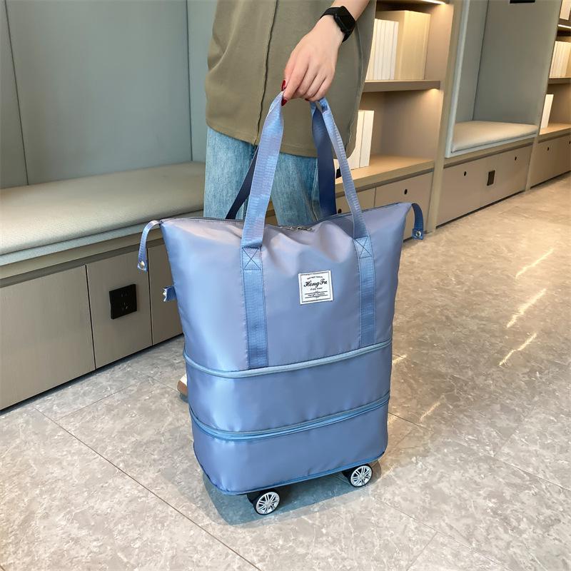 Universal Wheeled Folding Travel Storage Bag: Perfect for Packing Clothes On Short Trips