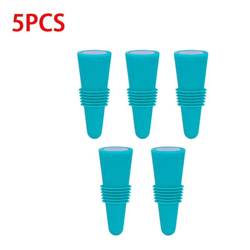 Reusable Silicone Wine Vacuum Stopper And Beverage Bottle Cap Champagne Bottle Sealer JPS002 - Kitchen And Dining Accessory