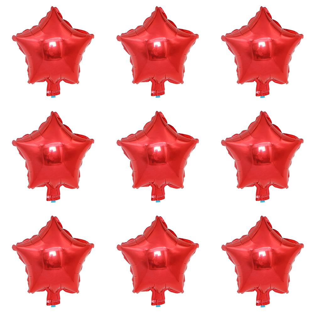 18inch Gold Star Foil Balloons Black Red Silver Five Star Balloon Set Birthday Party Decor Baby Shower Gender Reveal Decoration